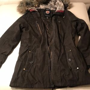 1 Madison Expedition Faux-Fur Coat Parka Jacket